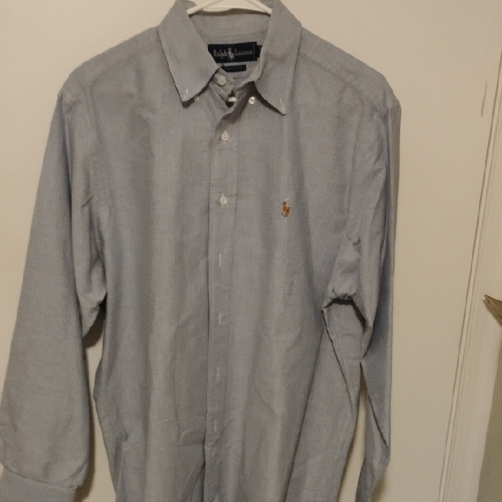 Ralph Lauren Men's Light Blue Button Down Shirt